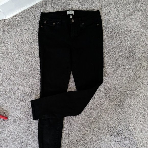 J Crew Black Toothpick Jeans Size 27 - Picture 1 of 6